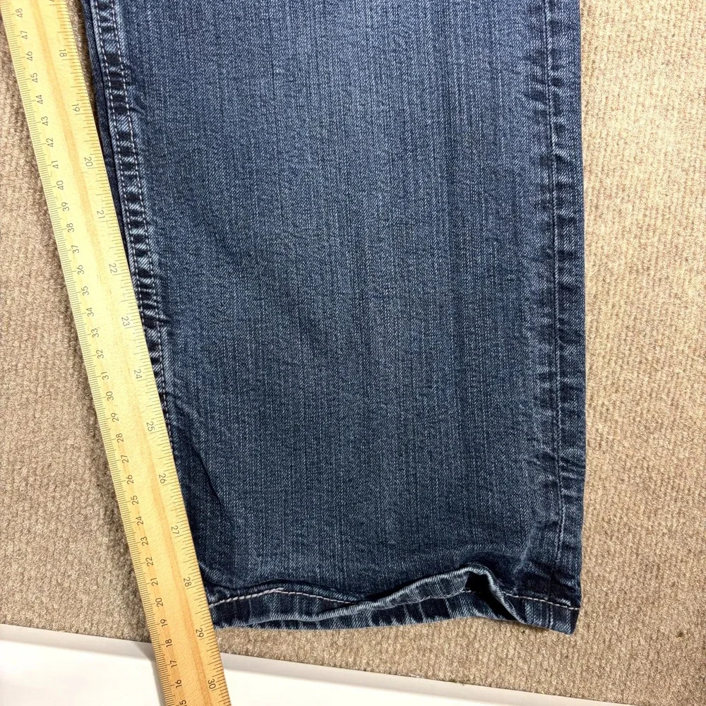 Levi's 505 Jeans Mens 40X30 Blue Denim Straight Leg High Rise Casual Medium Wash